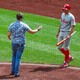 Image for article titled Nonchalant Idiot On The Field Arrested For Picking Inopportune Time To Say Hello To Phillies' Brad Miller